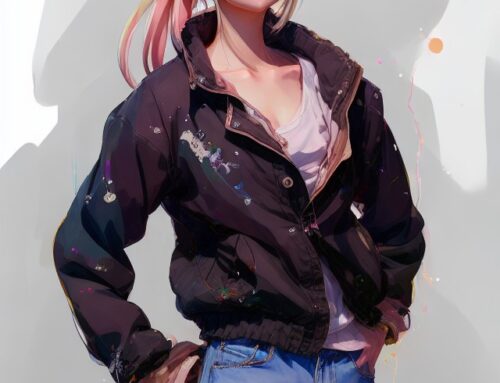 Casual Girl Anime Leather Jacket